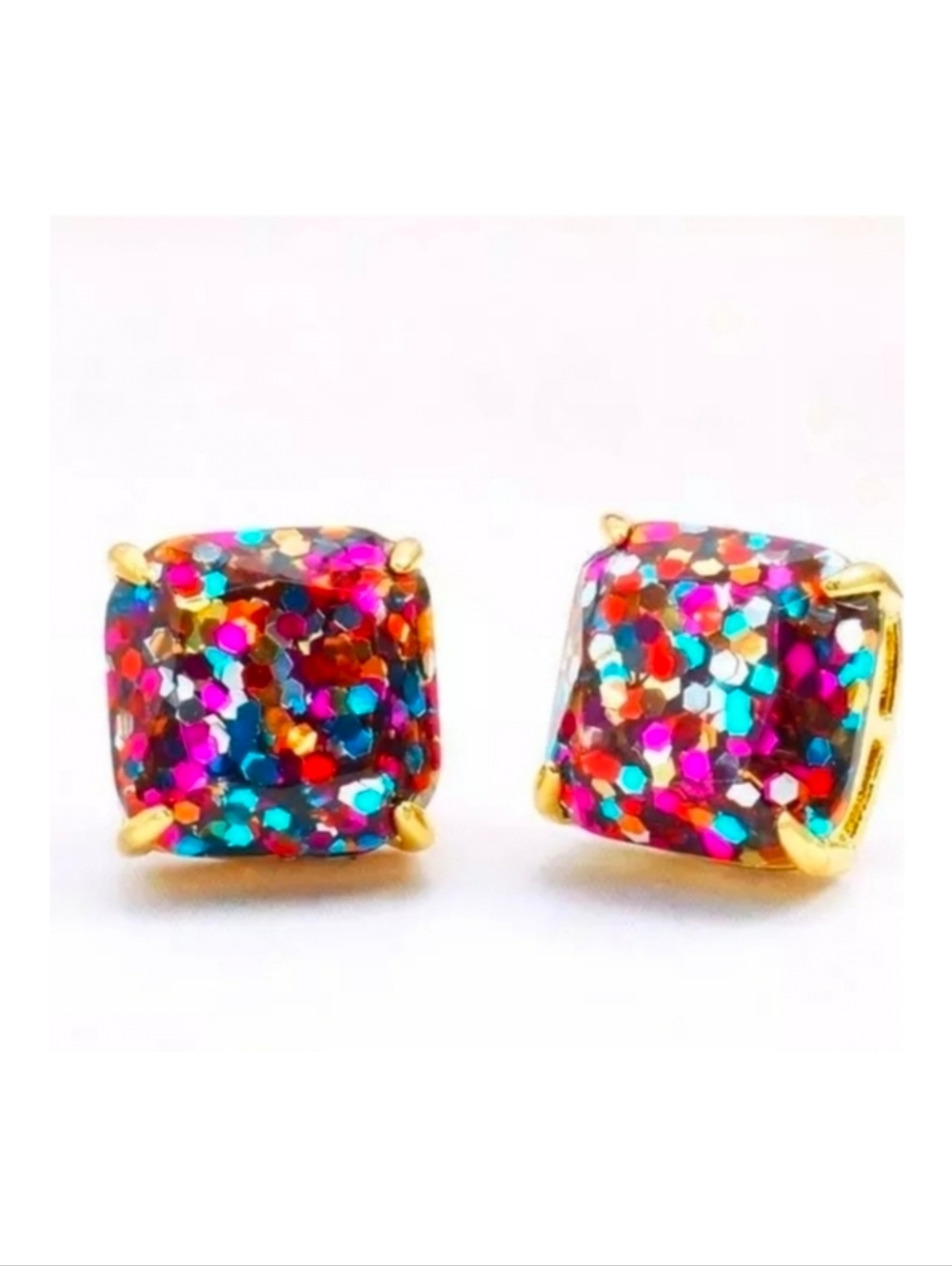 Kate Spade Glitter Stud Earrings